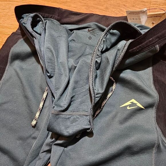 Nike Trail Lunar Ray Winterized Running Tights Hiking XL Pants Green FB8599-328 - Picture 8 of 16